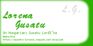 lorena gusatu business card